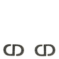 ディオール ルテニウムクリスタル プチCDスタッドピアス ブラック(代金引換)